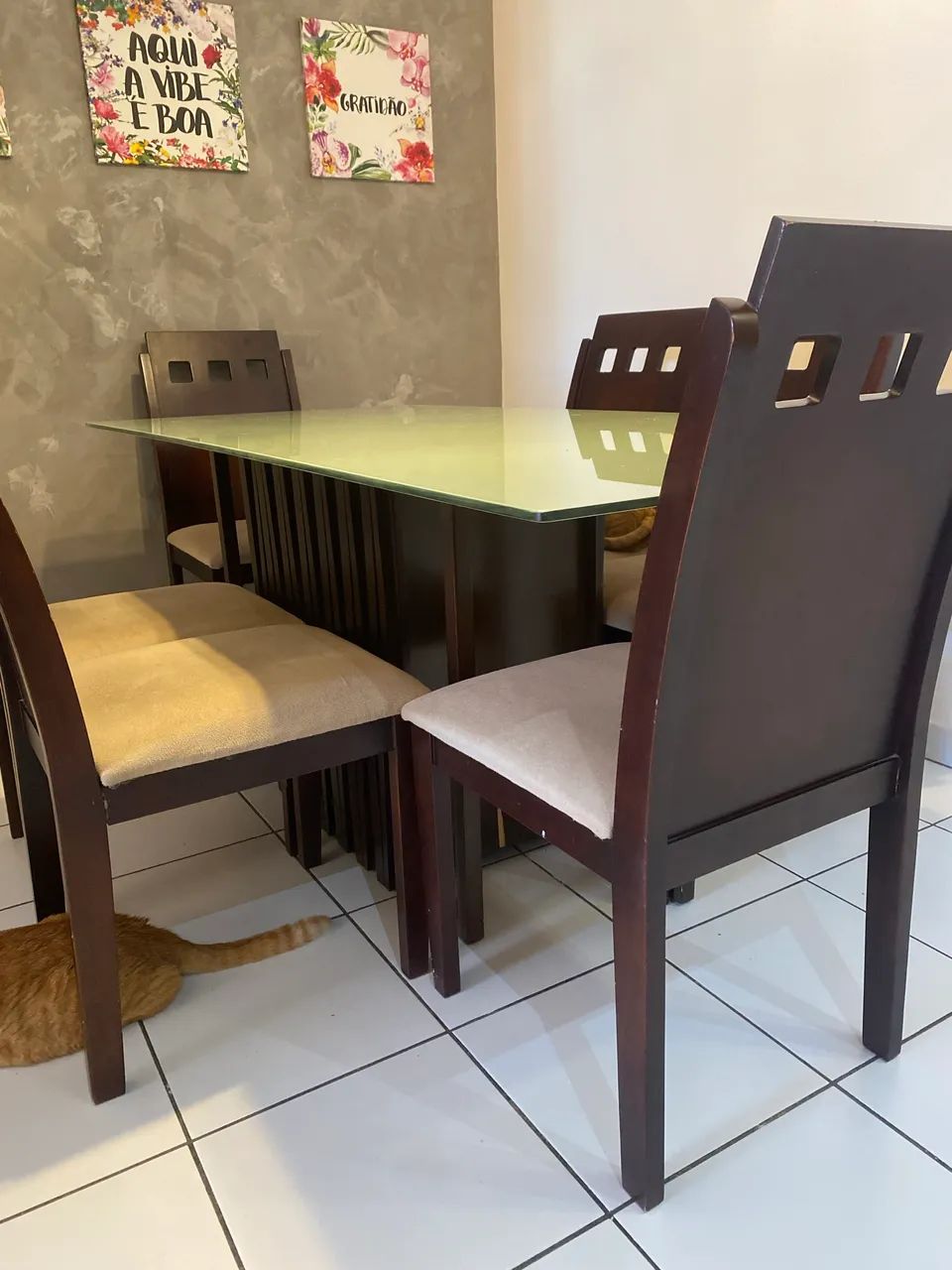 Mesa de jantar com seis cadeiras  - Foto 4
