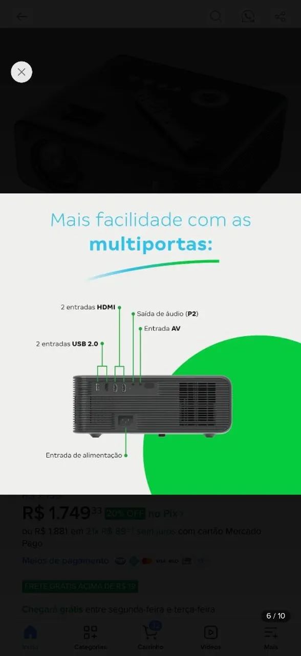 Projetor Intelbras Novo - Foto 4