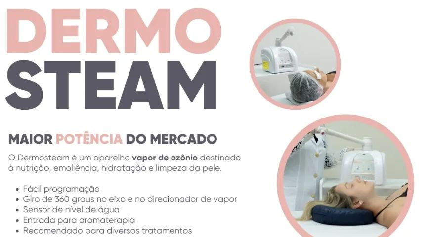 Aparelho Dermosteam - Aparelho de Vapor de Ozonio - IBRAMED- Pouco Uso ! - Foto 4
