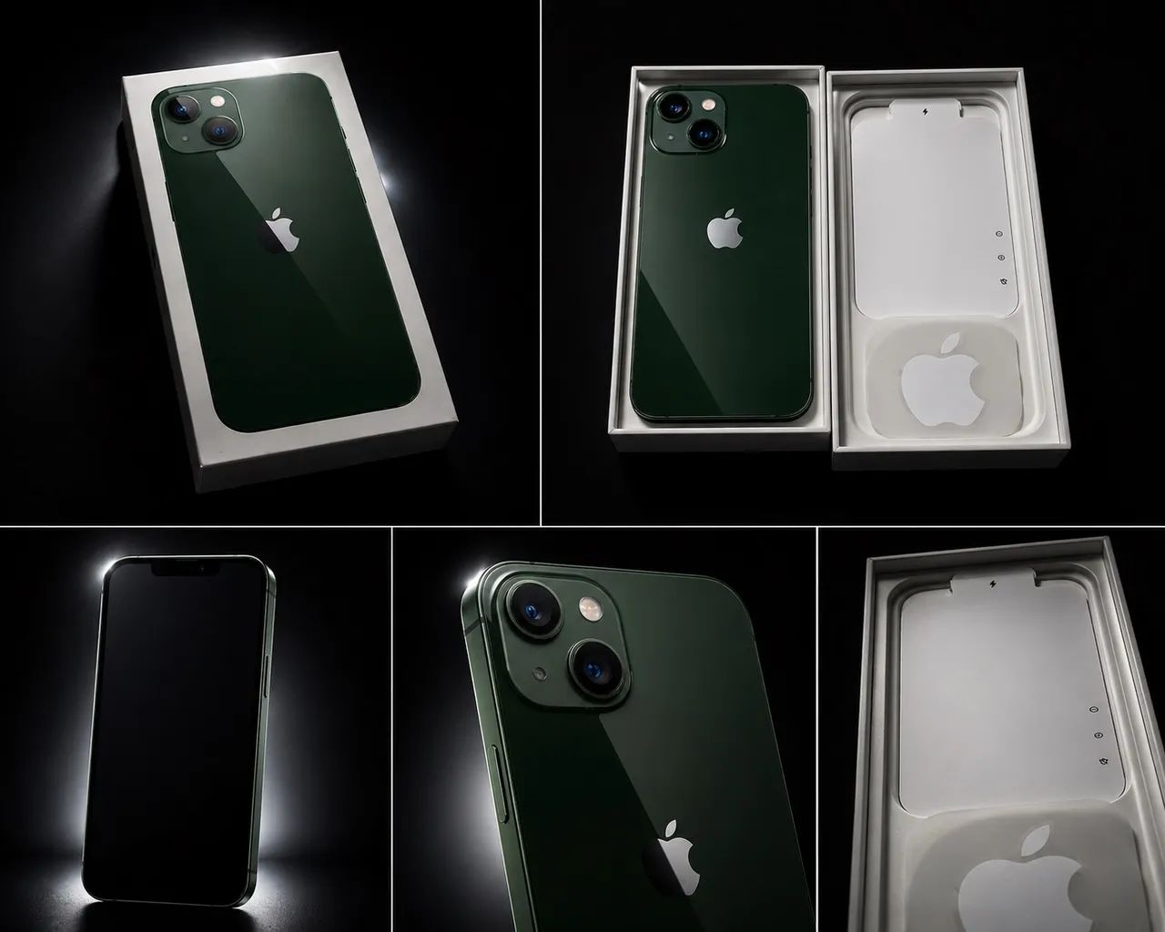 iPhone 13 128GB Verde - Funcionando Bem | Com Caixa - Celulares e