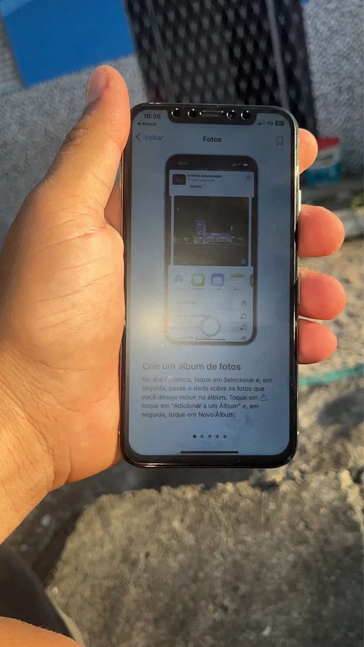 iPhone X 64GB Prata Completo: Capa Original + Carregador + Fone bluetooth  - Foto 2