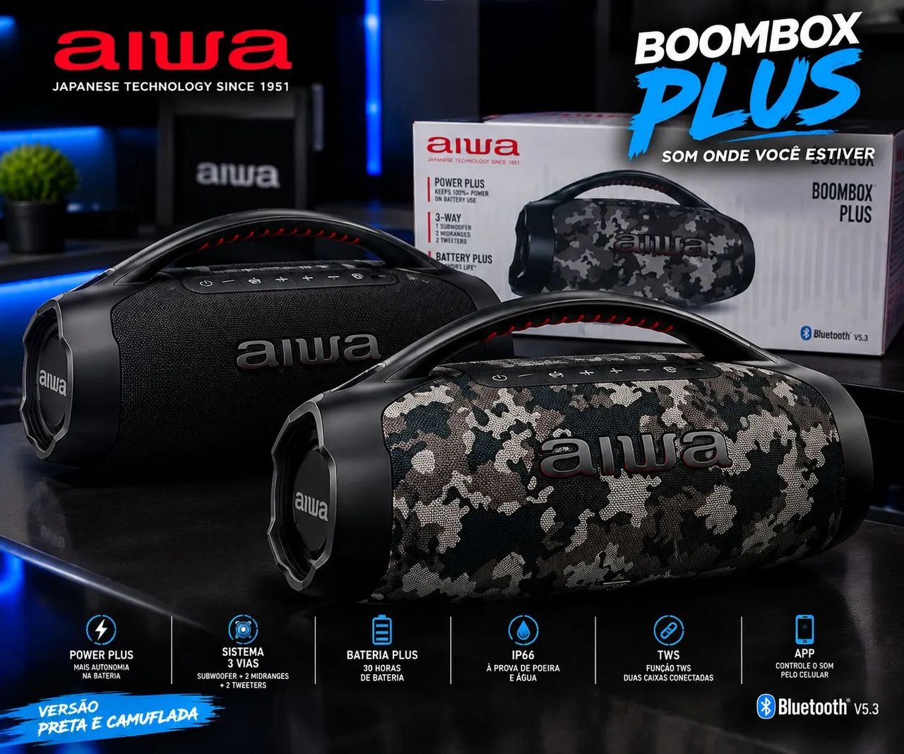 Boombox Aiwa plus 