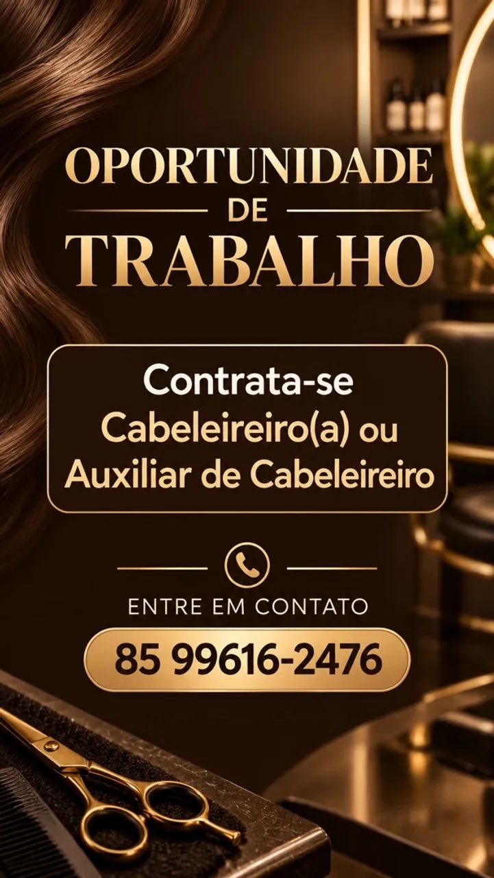 Vaga para Cabeleleiro(a)/ auxiliar  - Foto 2