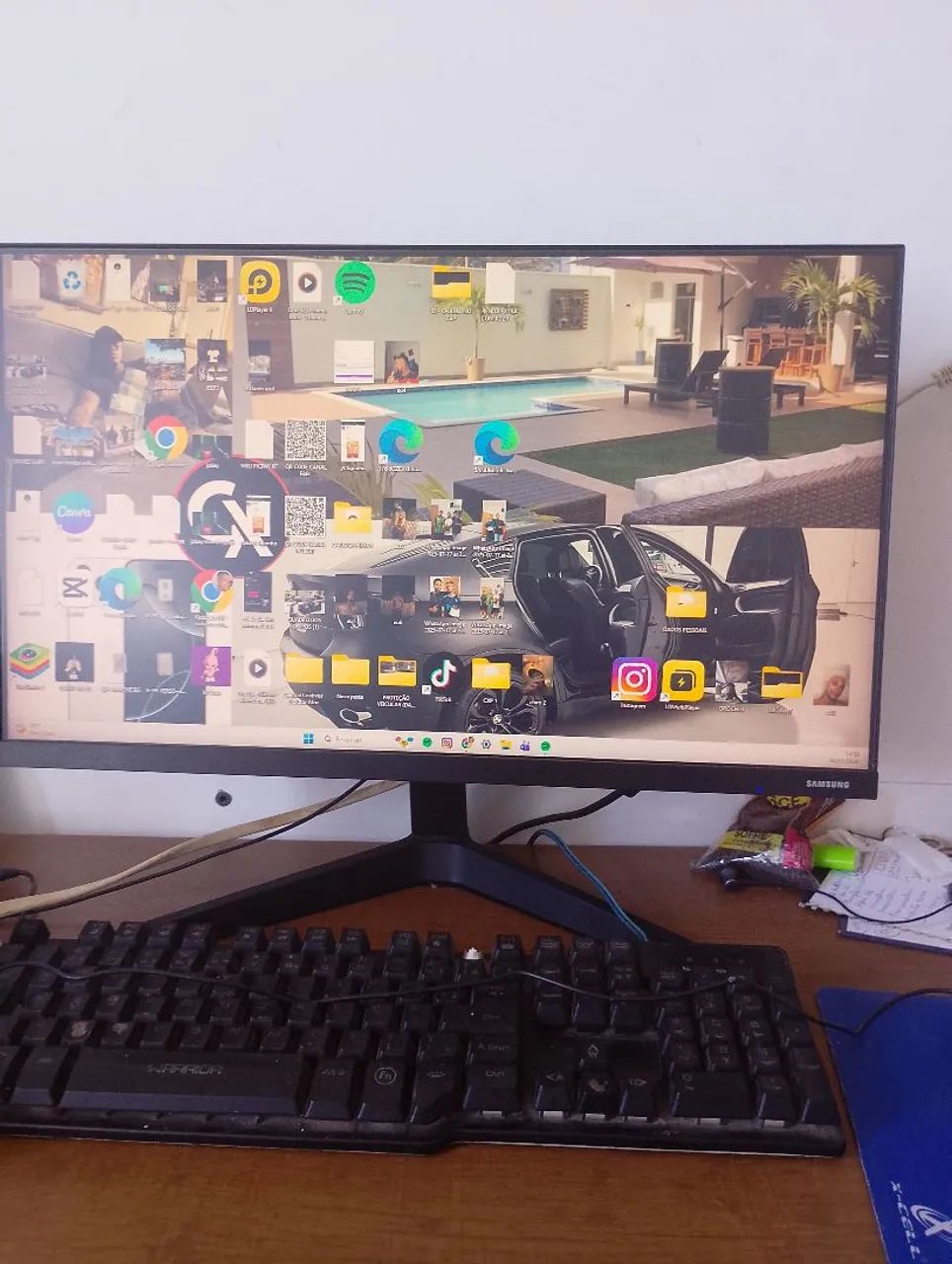 MONITOR SAMSUNG 27 POLEGADAS FULL HD - Foto 2