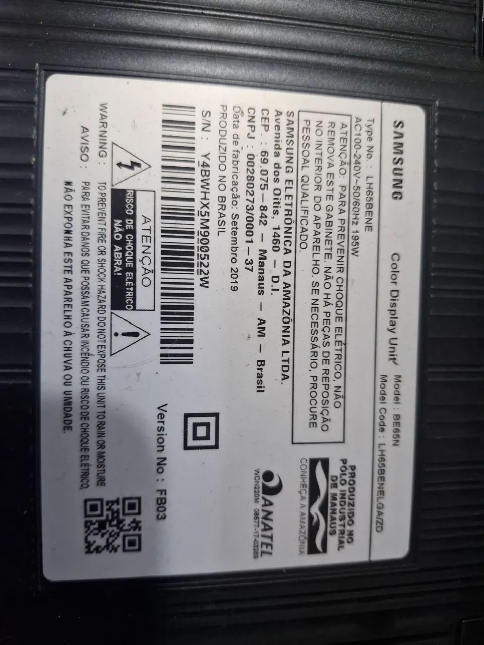 SAMSUNG 65 LH65BENELGA/ZD  - Foto 3