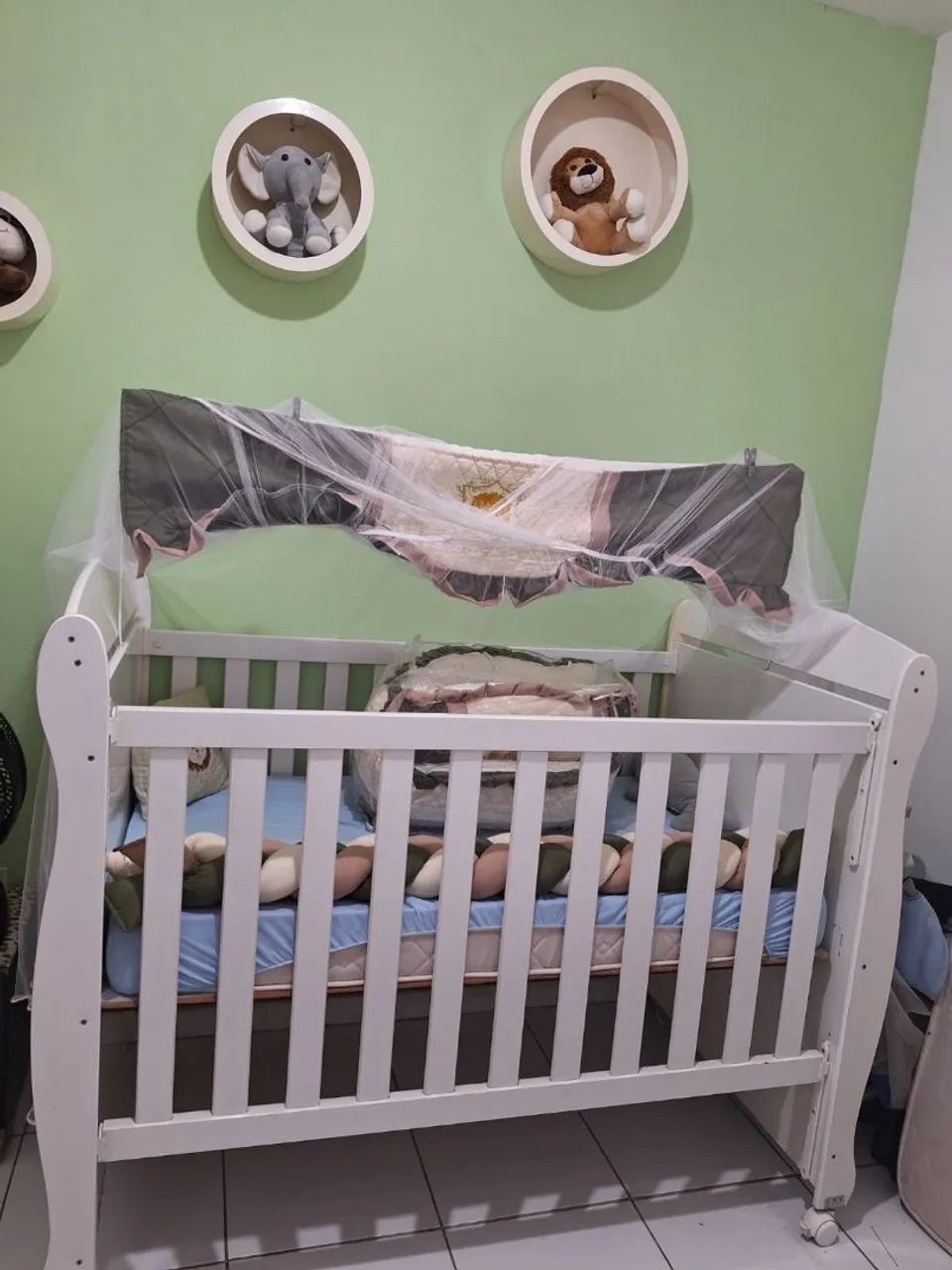 Berço americano completo com kit 