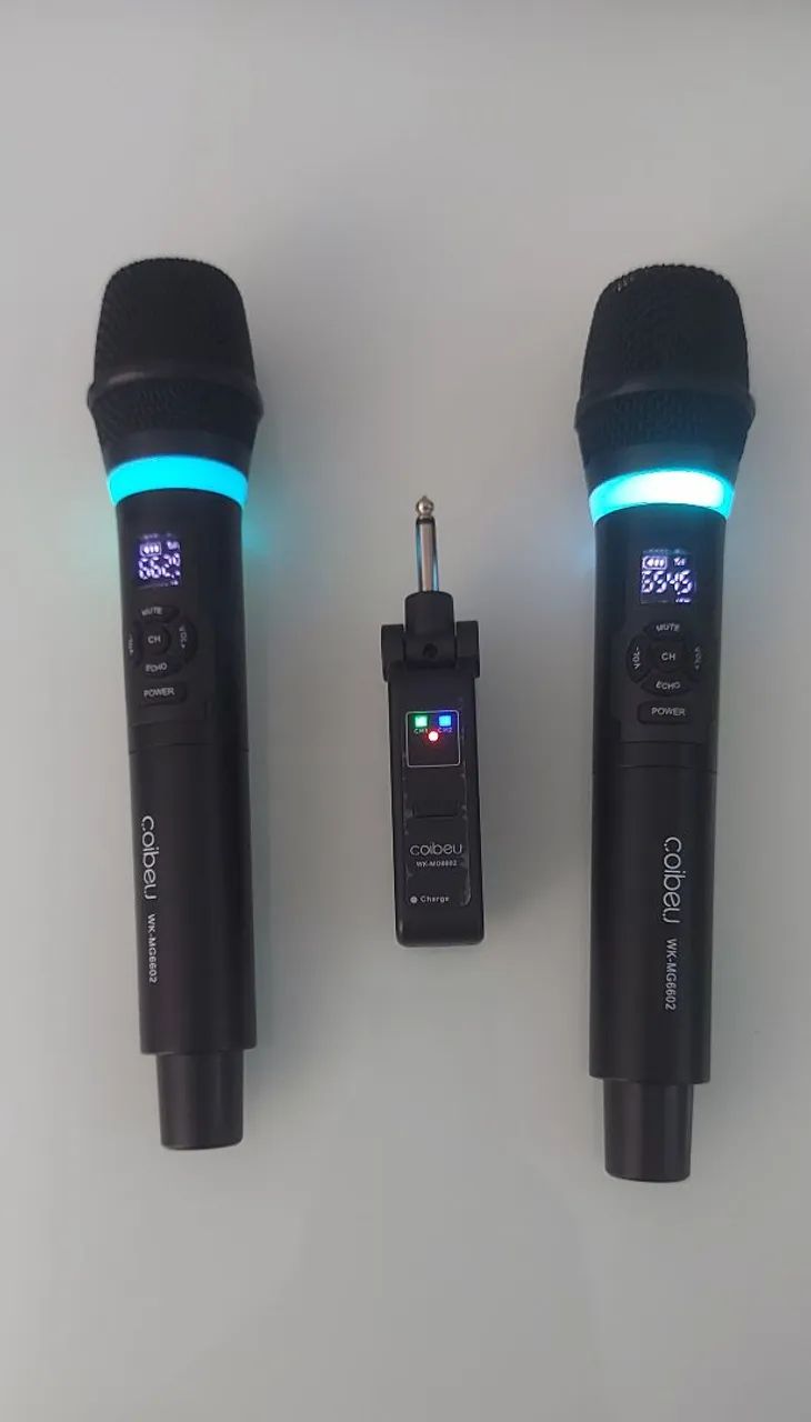 2 microfones sem fio novos - Foto 4