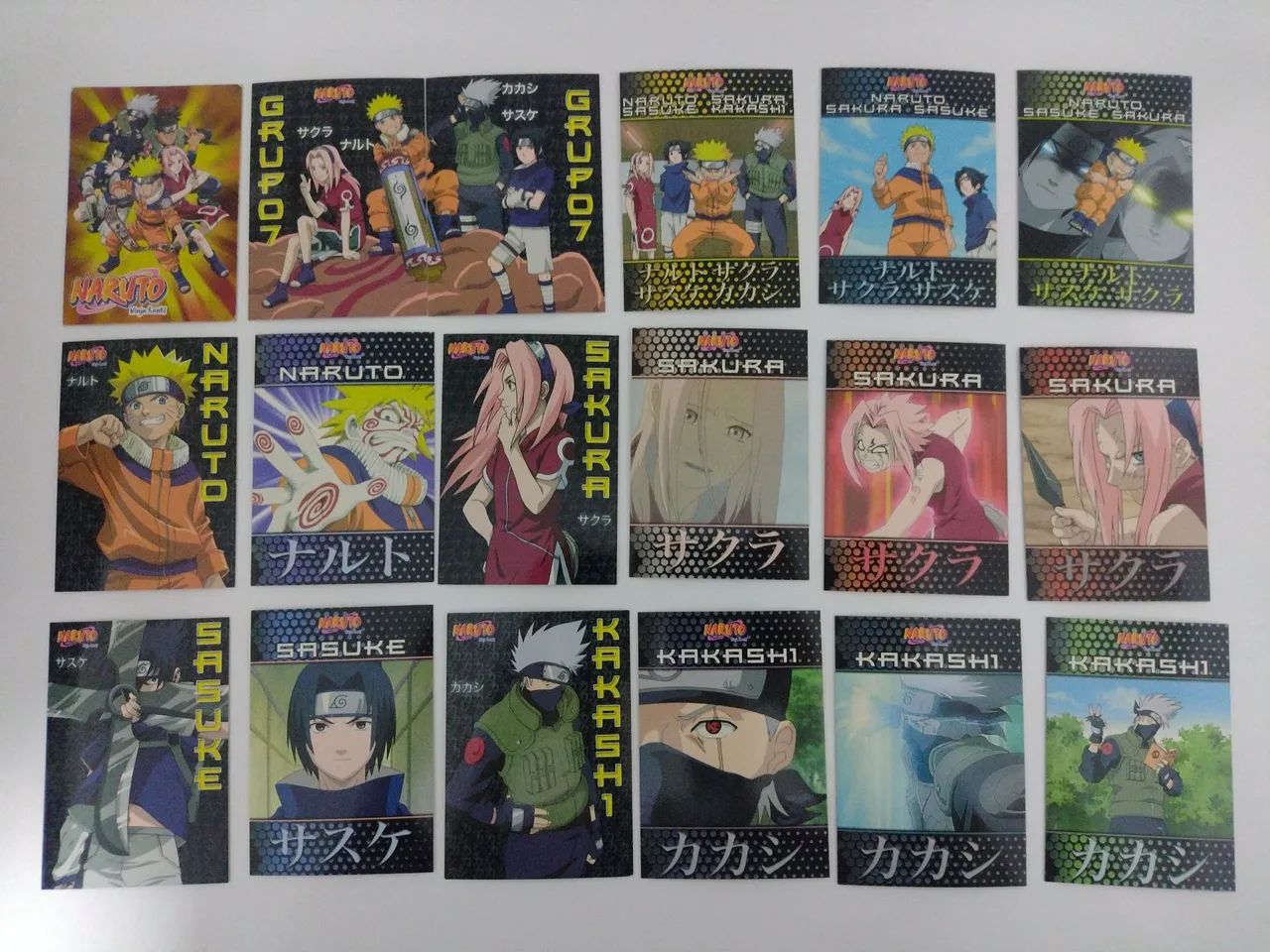 Lote 57 Cards Panini Naruto Ninja Ranks Coleção Antiga - Hobbies e