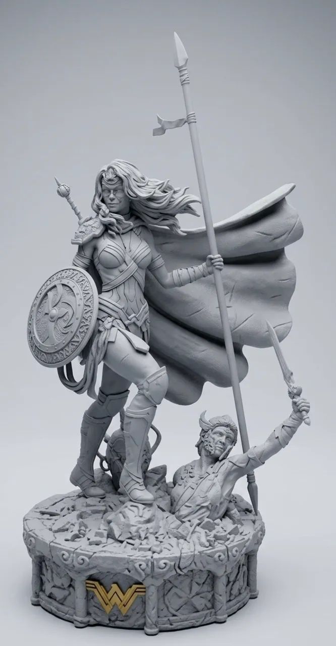 Estátua Mulher Maravilha Iron Studios