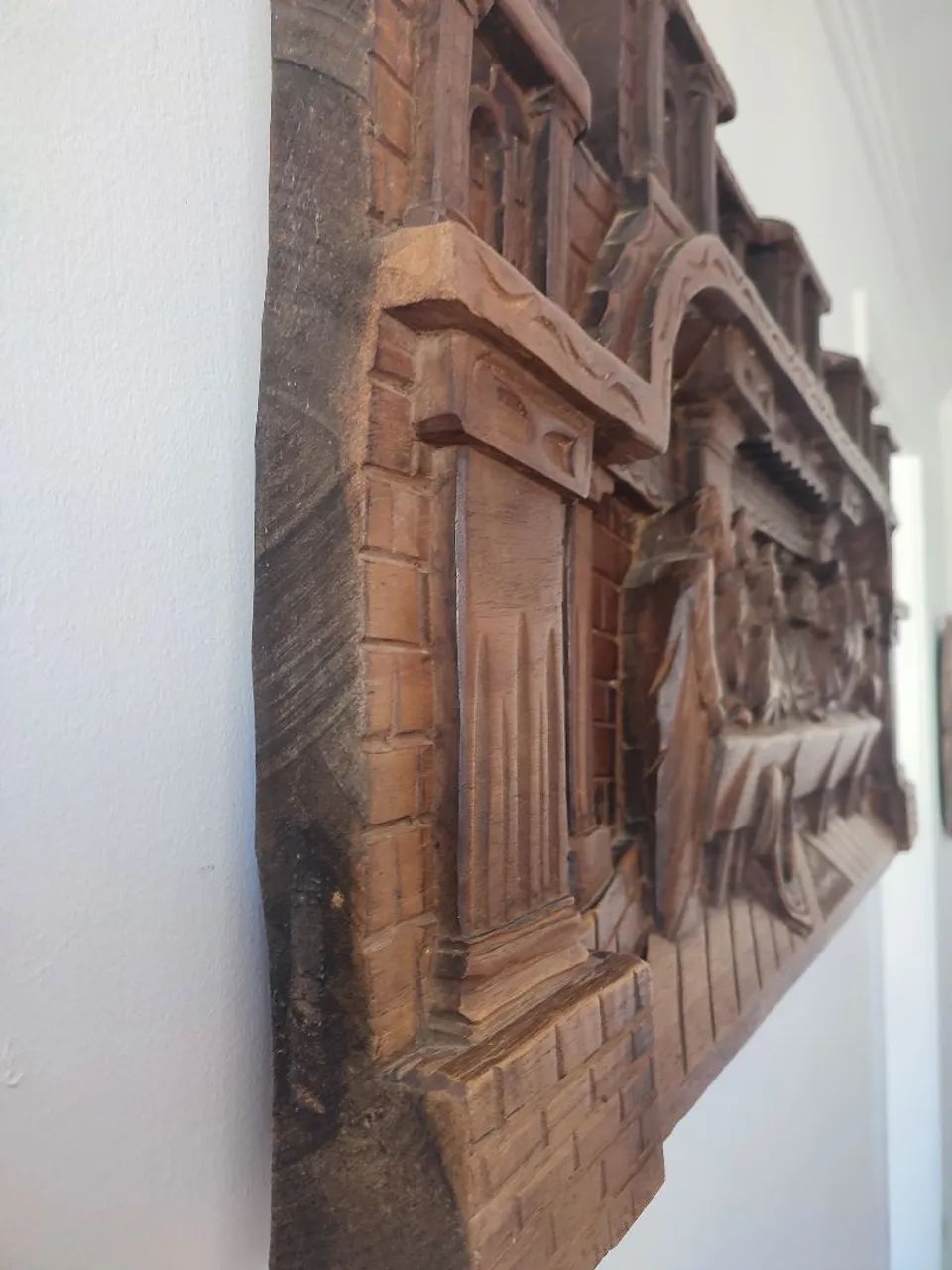 Quadro Santa Ceia Madeira Maciça  - Foto 2