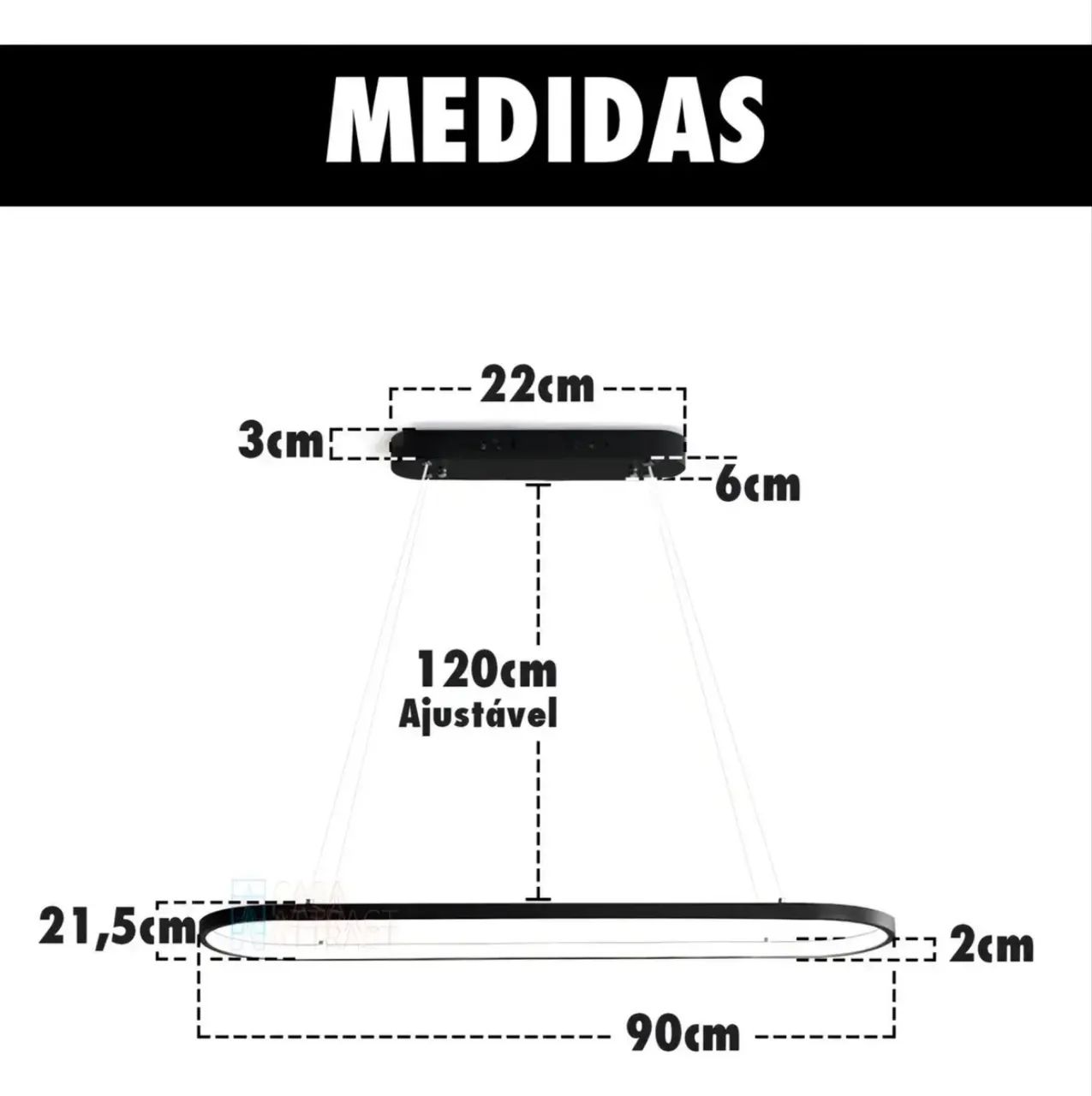 Lustre Pendente De Led Trenddecor  - Foto 5