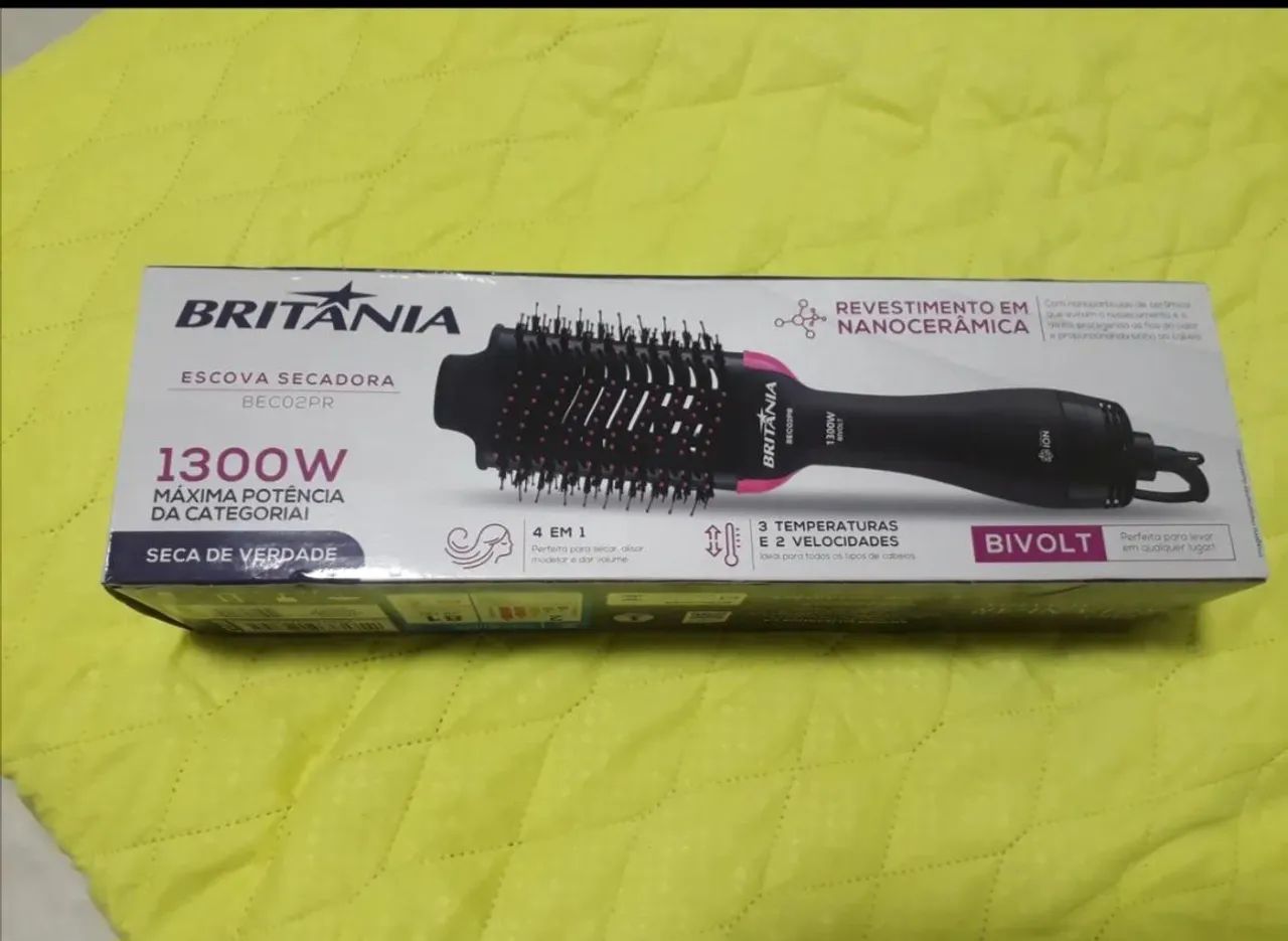 Escova secadora Britânia 1300w