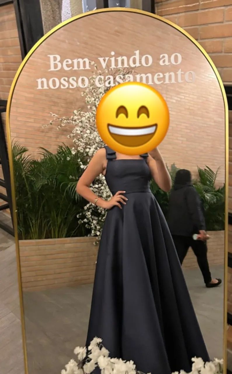 Vestido de madrinha azul marinho - Foto 3