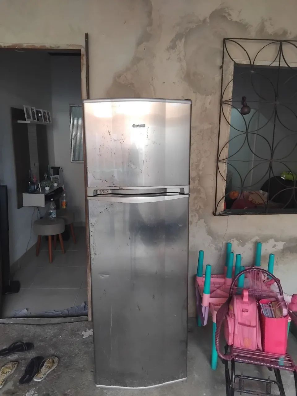 Geladeira inox consul