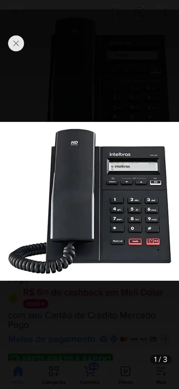 Telefone intelbras tipo 125i - Foto 2