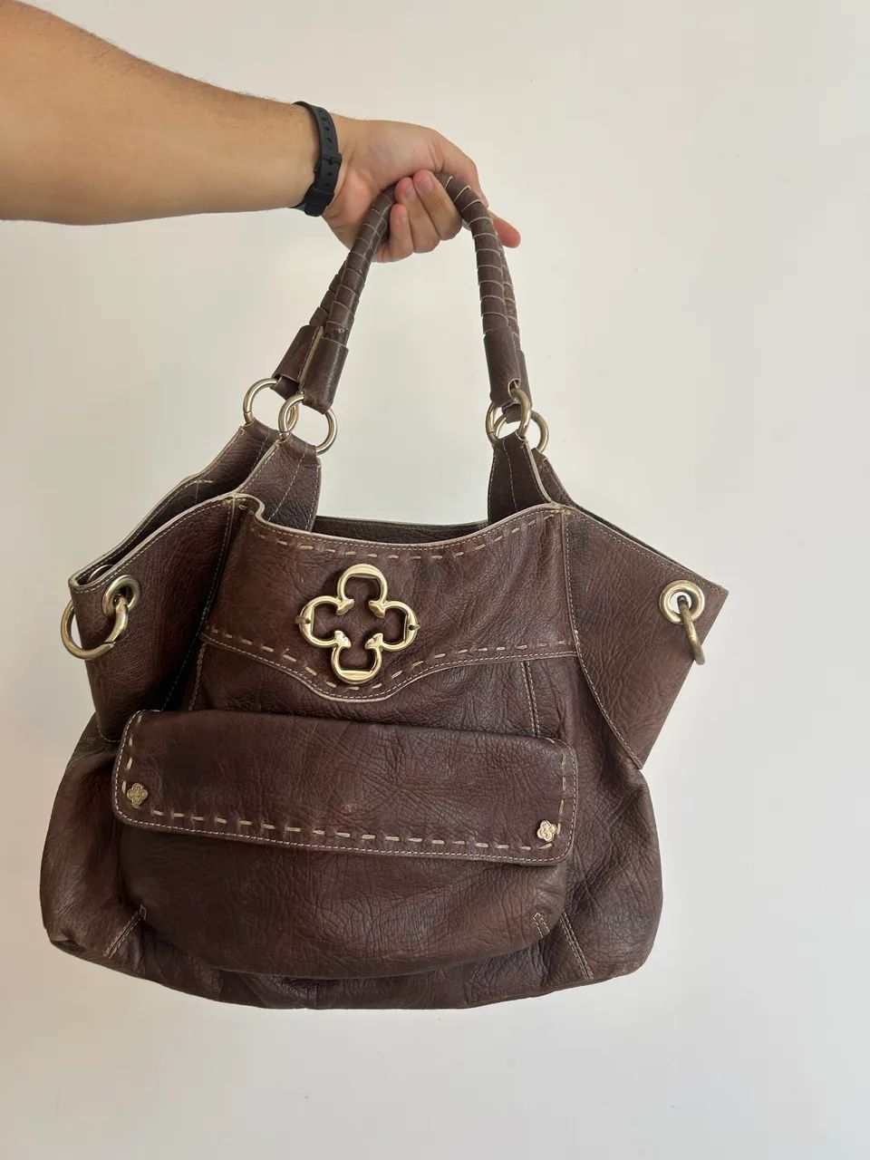 Bolsa capodarte couro legítimo