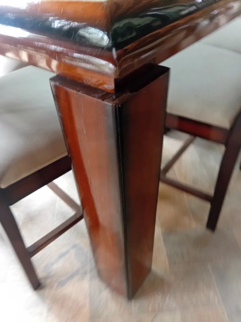 Mesa madeira com 8 cadeiras - Foto 5