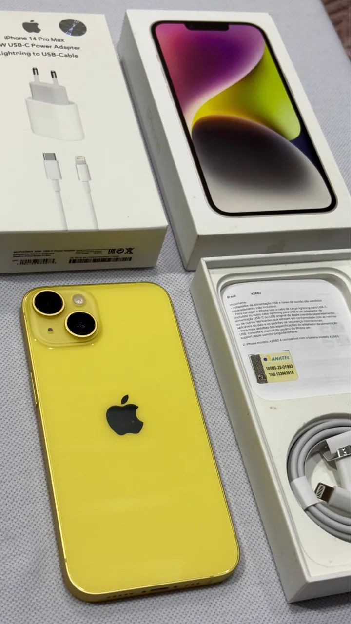 iPhone 14 イエロー256GB apple正規品 iPhone 14 - 256gb com caixa e acessórios - Celulares e Smartphones