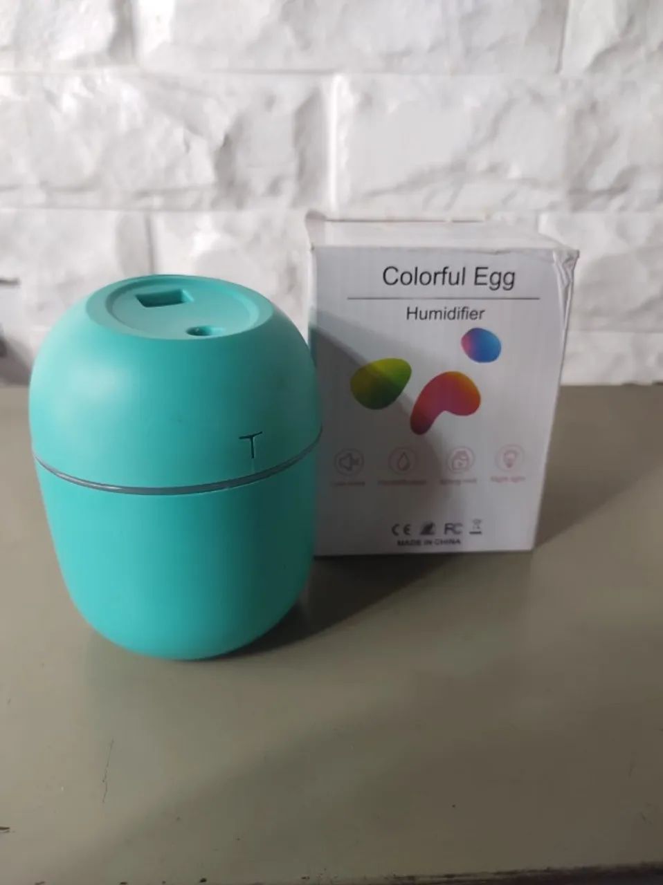 Umidificador Aromatizador Colorful Egg USB com LED Colorido - Foto 5