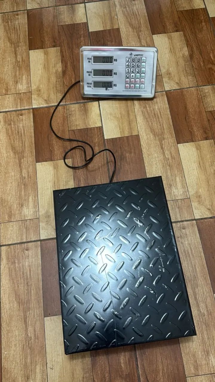 Balança De Plataforma Digital 180kg P/ferro Velho E Sucatas