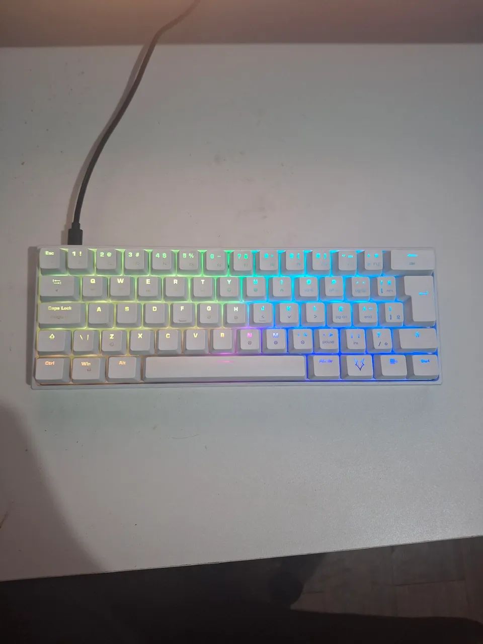 Teclado mecânico husky blizzard switch red