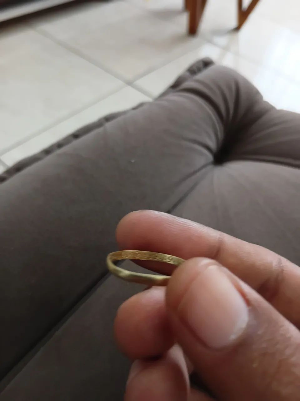 Aliança de ouro 0.8 décimos  - Foto 2