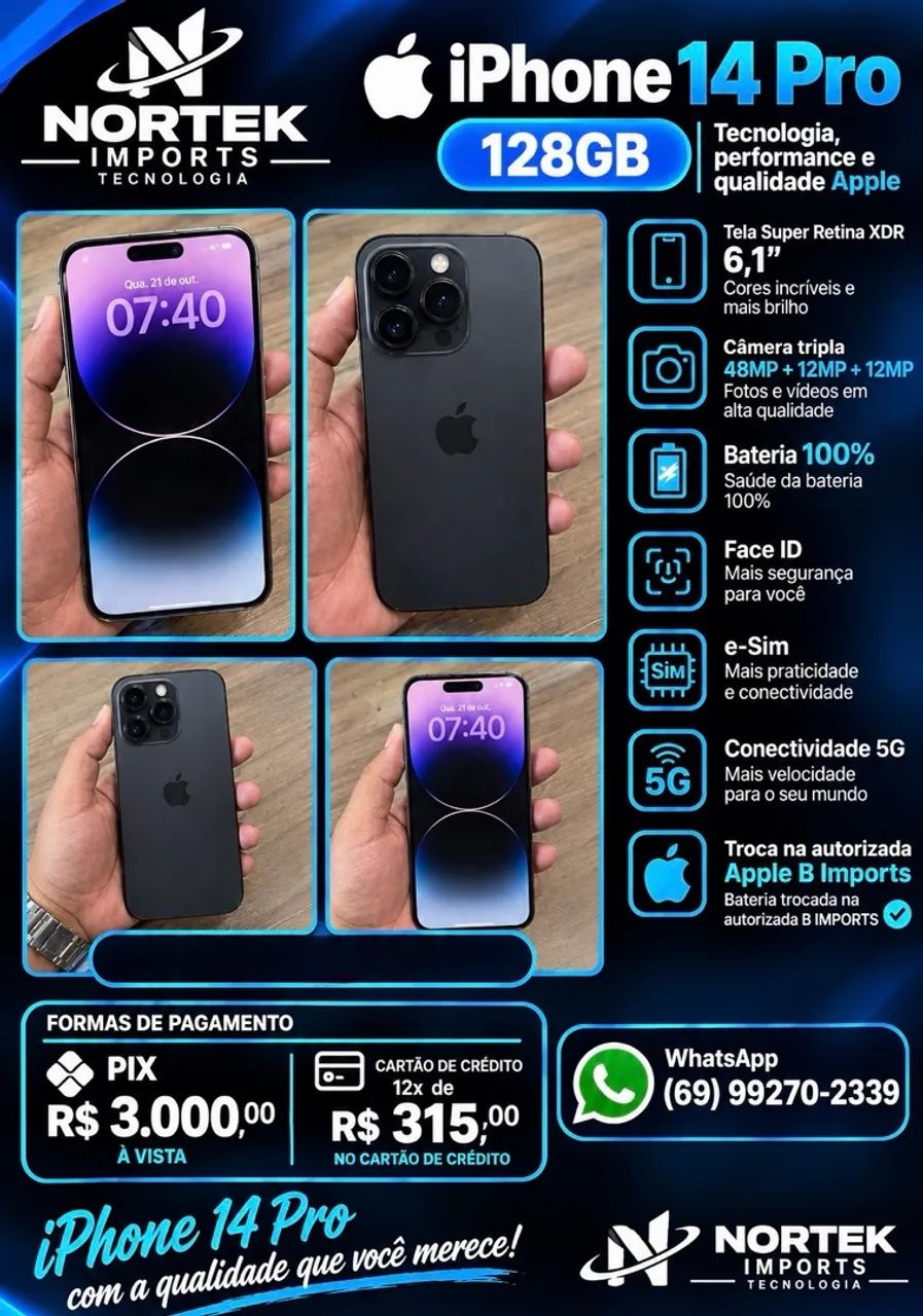 IPHONE 14 PRO 128GB  - Foto 3