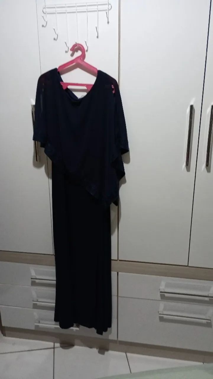 Vestido para festas Madrinhas azul marinho 