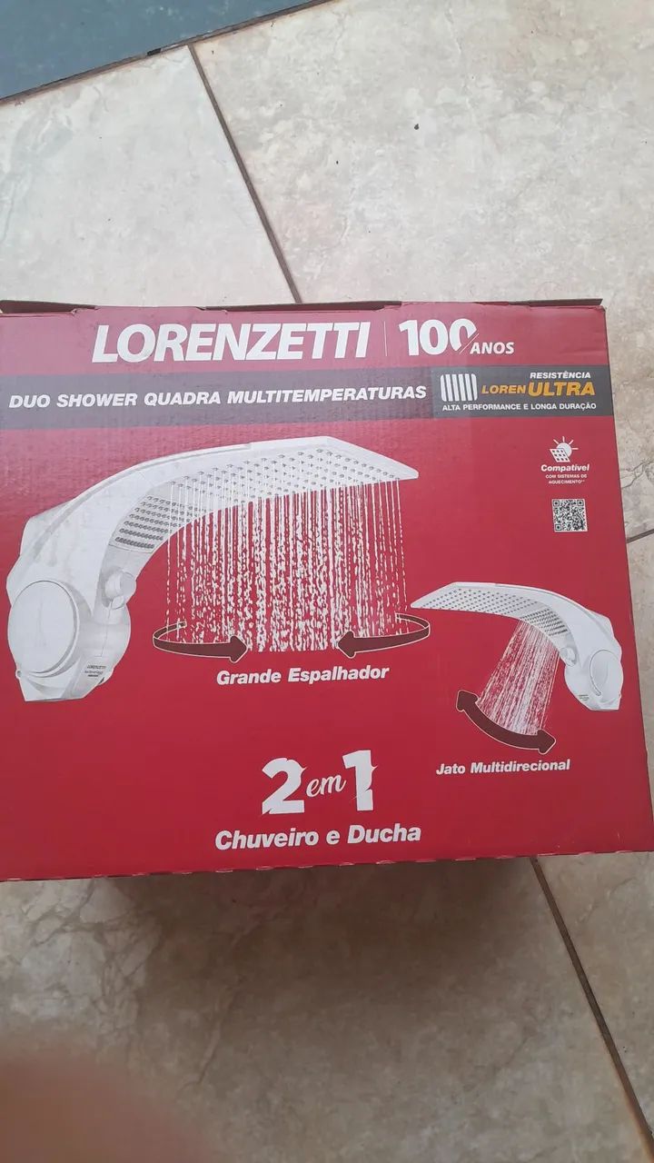 LORENZETTI DUO SHOWER SQUARE 7,500 WATTS