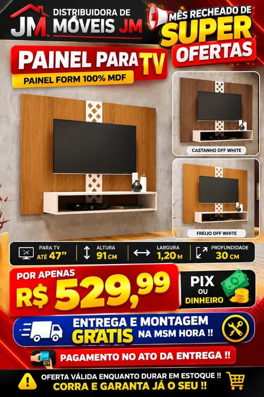 Painel para tv  - Foto 3