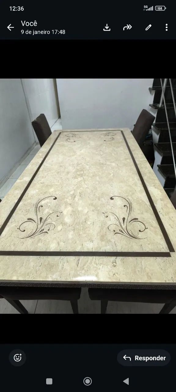 Mesa mármore travertino  - Foto 2