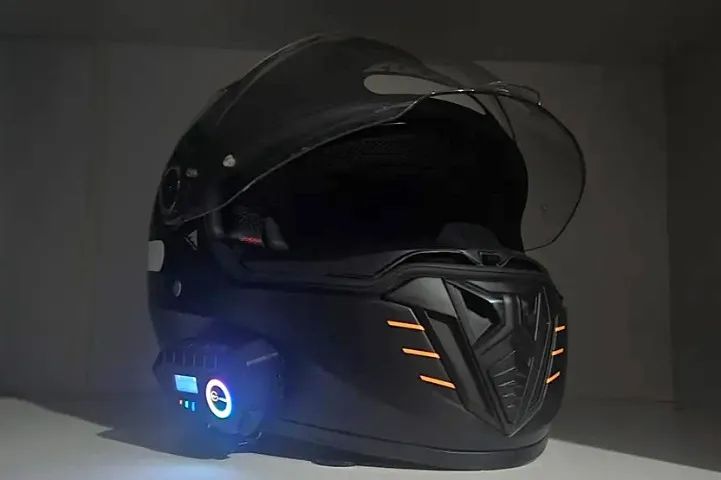 Fone de Ouvido Bluetooth (para Capacete) com Visor, FM, Microfone, RGB e Headset Wireless - Foto 2