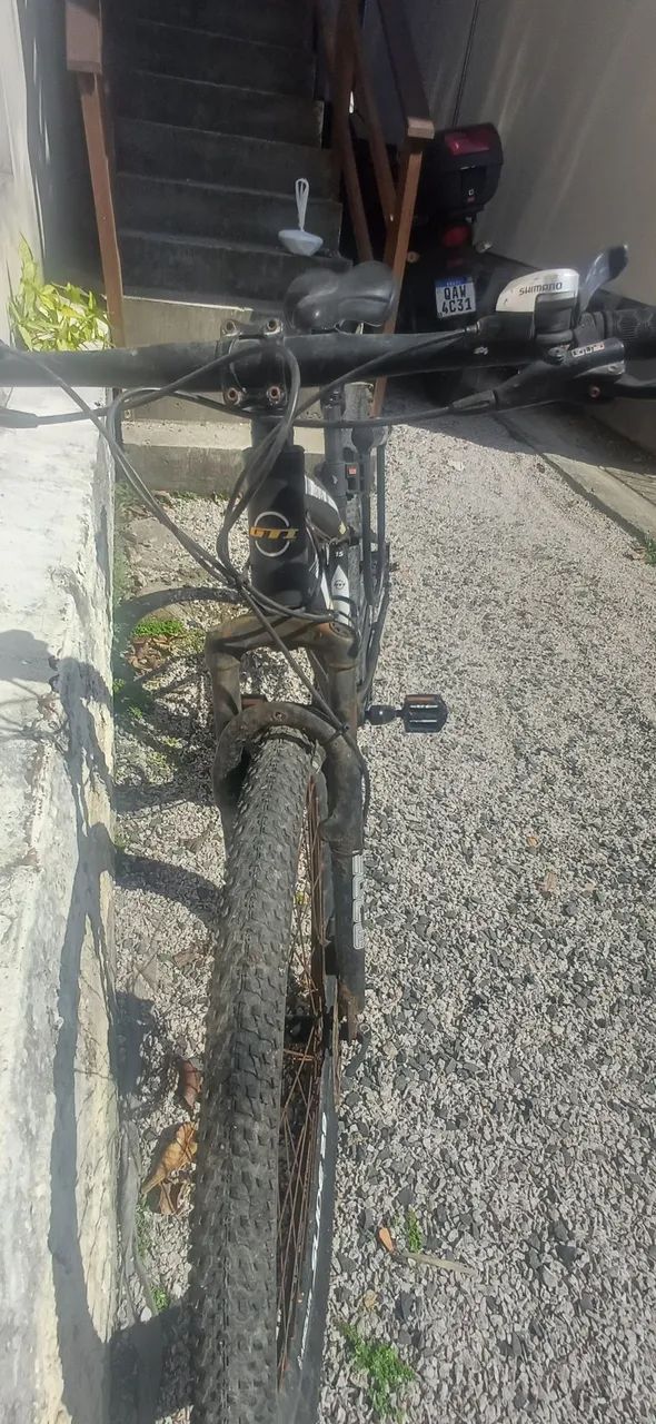 Bicileta GTI aro 29 freio a disco e suspensão hidráulica - Foto 5
