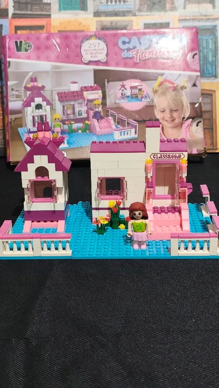 Conjunto Mini Casinha com Sala de Aula e Boneca - Foto 3