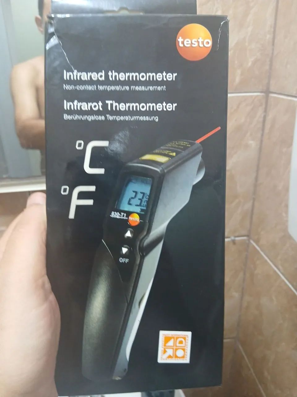 Termômetro Infravermelho + Laser + Testo
