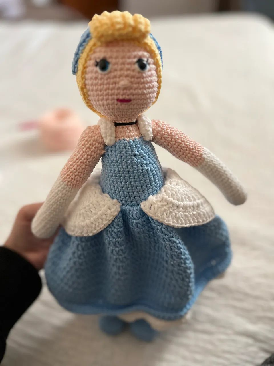 Boneca Cinderella amigurumi 