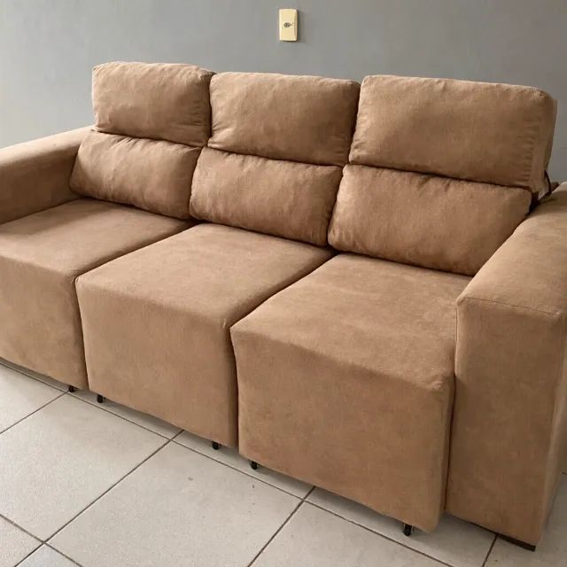 Retrátil e reclinável 3 assentos 