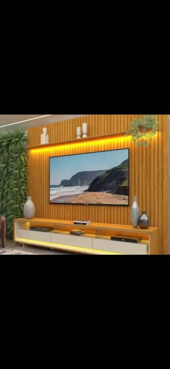 Rack com Painel Ripado 