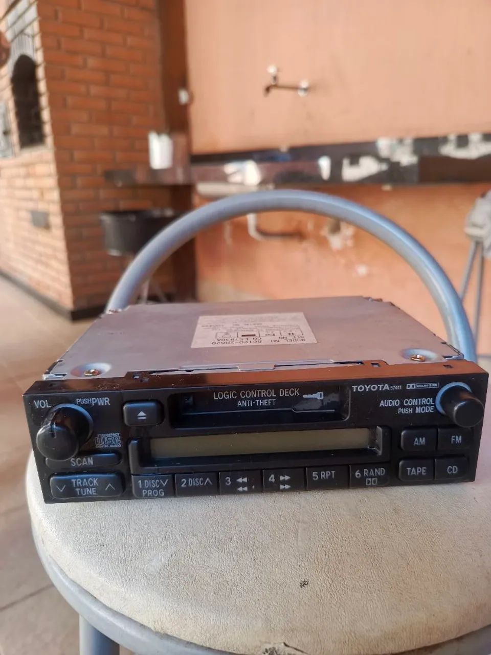 Rádio original do Toyota Corolla 