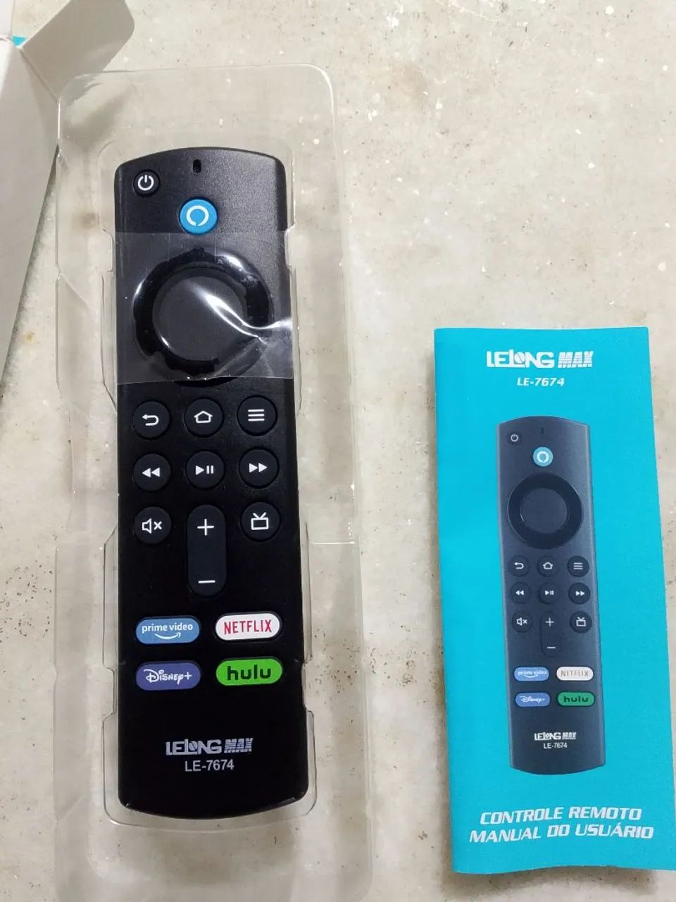Controle remoto original com voz compatível com fire tv stick - Foto 2