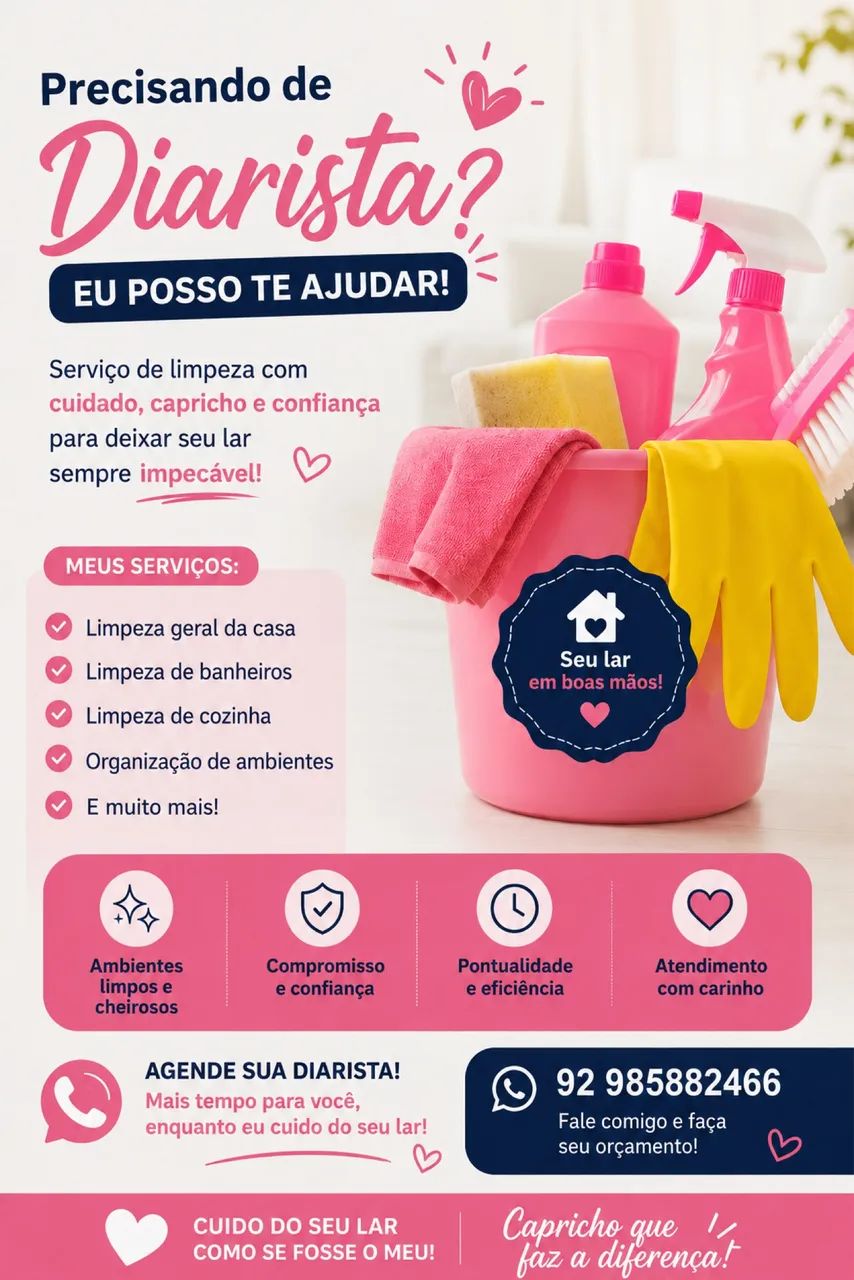 Diarista de confiança 