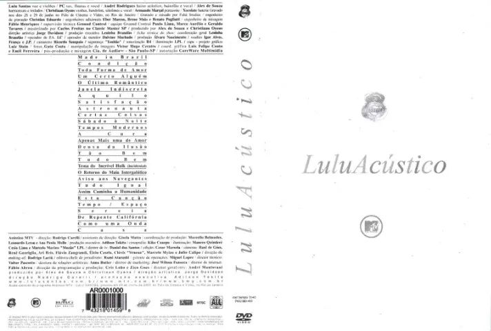 Dvd Lulu Santos Acústico Mtv - Foto 3