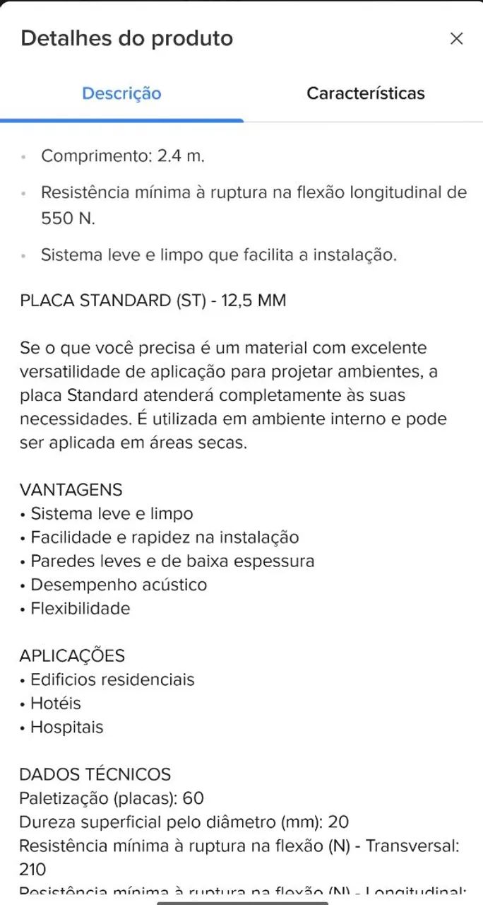 Placa Drywall - Foto 3