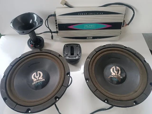 Som automotivo Importado Módulo 2 Falantes 1 Corneta e 1 Super Tweeter
