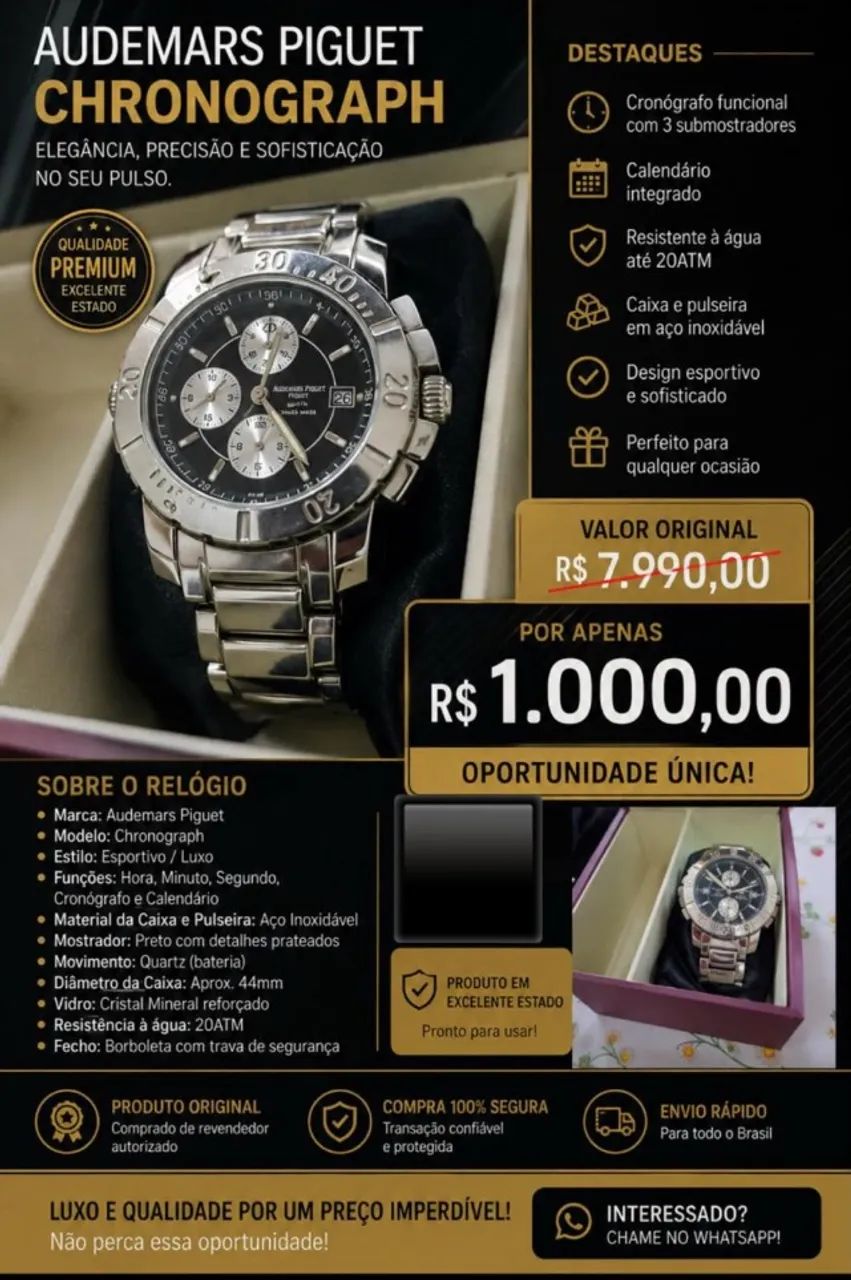 Relógio suíço Balme 