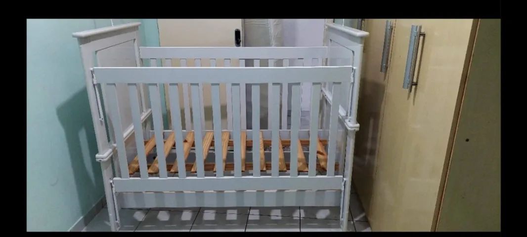 BERÇO AMERICANO COM COLCHÃO ORTOBOM. SEMI NOVO EM BOAS CONDIÇÕES.  - Foto 2