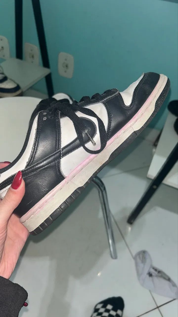 Tênis Nike Dunk preto e branco - Foto 3
