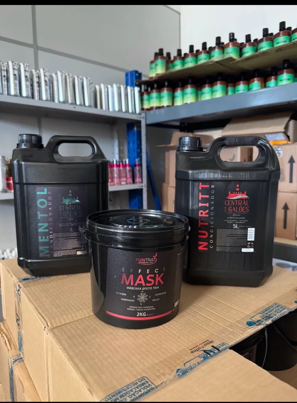 Shampoo, condicionador e máscara 