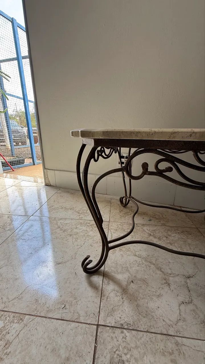 Mesa de centro mármore travertino vintage - Foto 4