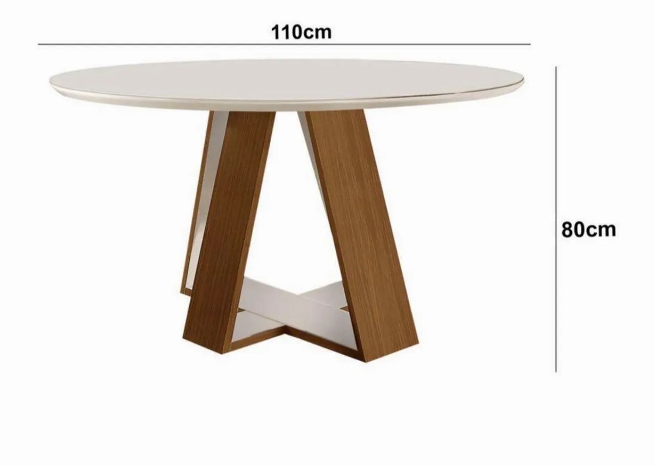 Mesa de jantar Grecia - redonda -PERFEITA!  - Foto 3